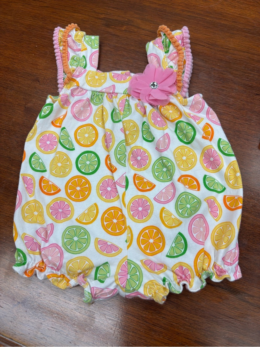 Good Lad Bubble Romper - Pink, Yellow, Green, Orange size 6 months